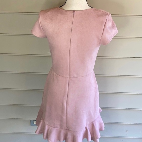 Love Ady Nordstrom Suede Ruffle Dress - Picture 2 of 4